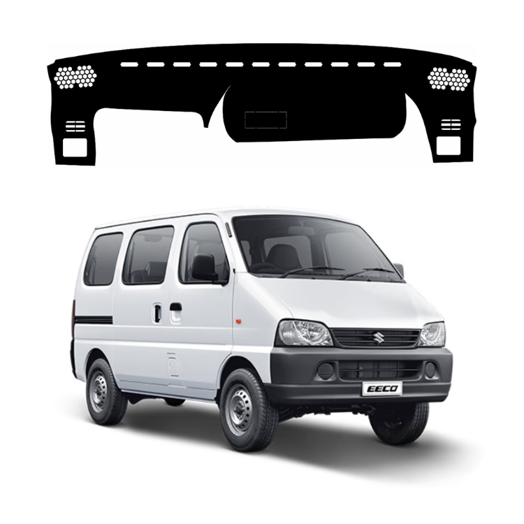 ZEETAS Maruti Suzuki Eeco Tour V 2016-2022 Car Dashboard Cover Black Color Custom Fit Anti-Slip UV Protection Dashboard Mat