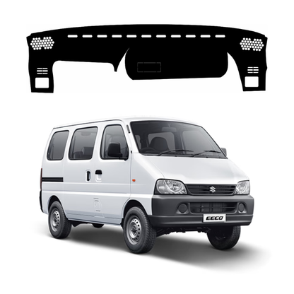 ZEETAS Maruti Suzuki Eeco Tour V 2016-2022 Car Dashboard Cover Black Color Custom Fit Anti-Slip UV Protection Dashboard Mat