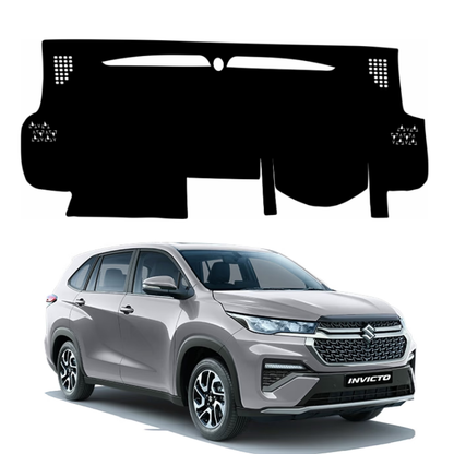 ZEETAS Maruti Suzuki Invicto 2023-2026 Car Dashboard Cover Black Color Custom Fit Anti-Slip UV Protection Dashboard Mat