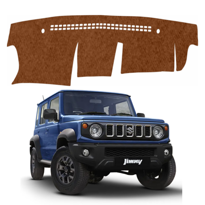 ZEETAS Maruti Suzuki Jimny 2023-2026 Car Dashboard Cover Brown Color Custom Fit Anti-Slip UV Protection Dashboard Mat