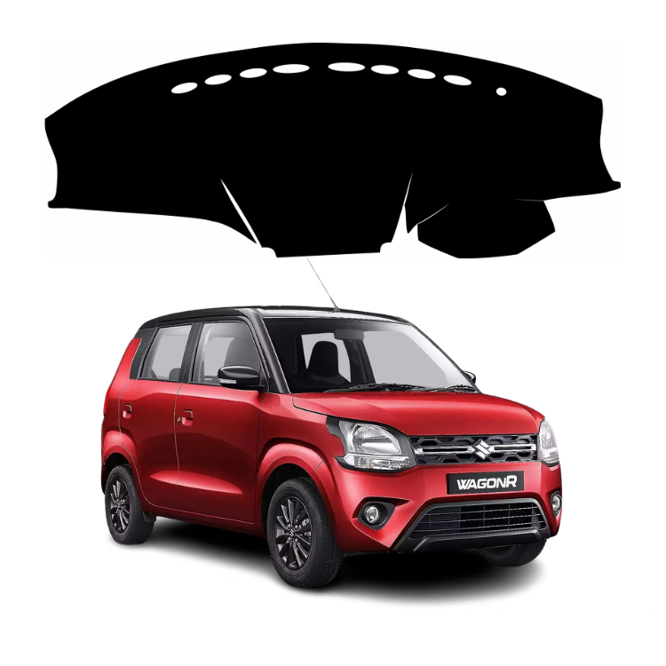 ZEETAS Maruti Suzuki Wagon-R 2019 To 2026 Car Dashboard Cover Black Color Custom Fit Anti-Slip UV Protection Dashboard Mat