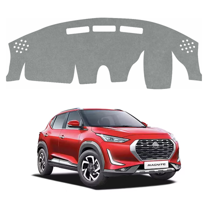 ZEETAS Nissan Magnite 2020 To 2026 Car Dashboard Cover Grey Color Custom Fit Anti-Slip UV Protection Dashboard Mat