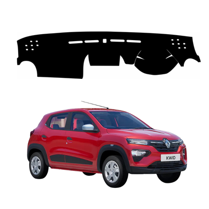 ZEETAS Renault KWID 2015-2026 Car Dashboard Cover Black Color Custom Fit Anti-Slip UV Protection Dashboard Mat
