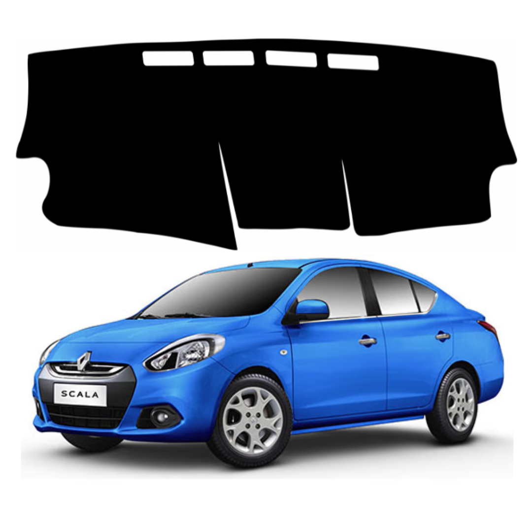 ZEETAS Renault Scala 2012 To 2017 Car Dashboard Cover Black Color Custom Fit Anti-Slip UV Protection Dashboard Mat