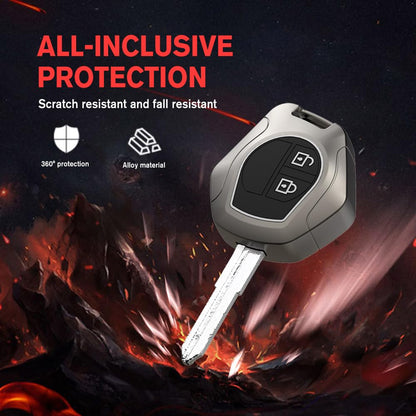 Premium Metal Key Cover for Suzuk Swift, Ertiga, WagonR, Celerio, Dzire, Alto, Fronx, Brezza, SPresso, Ignis