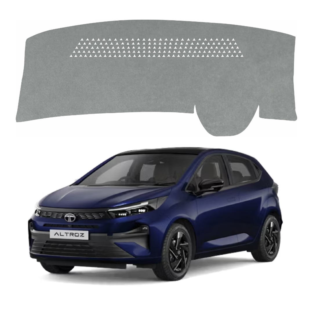 ZEETAS Tata Altroz 2025-2026 Car Dashboard Cover Grey Color Custom Fit Anti-Slip UV Protection Dashboard Mat