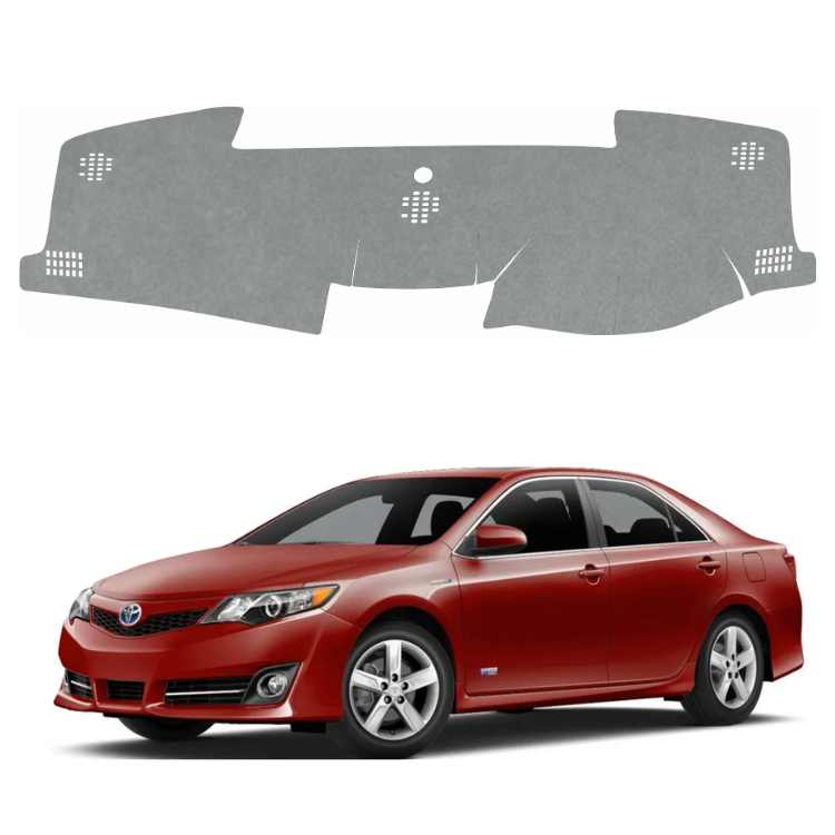 ZEETAS Toyota Camry 2013 To 2018 Car Dashboard Cover Grey Color Custom Fit Anti-Slip UV Protection Dashboard Mat