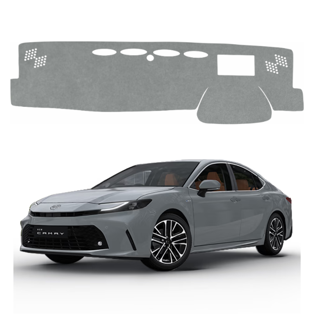 ZEETAS Toyota Camry 2025-2026 Car Dashboard Cover Grey Color Custom Fit Anti-Slip UV Protection Dashboard Mat