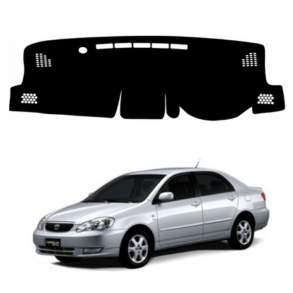ZEETAS Toyota Corolla Altis 2003 To 2007 Car Dashboard Cover Black Color Custom Fit Anti-Slip UV Protection Dashboard Mat