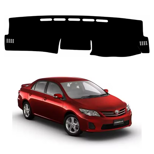 ZEETAS Toyota Corolla Altis 2008 To 2013 Car Dashboard Cover Black Color Custom Fit Anti-Slip UV Protection Dashboard Mat