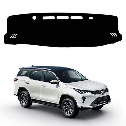 ZEETAS Toyota Fortuner Legender 2021 To 2026 Car Dashboard Cover Black Color Custom Fit Anti-Slip UV Protection Dashboard Mat