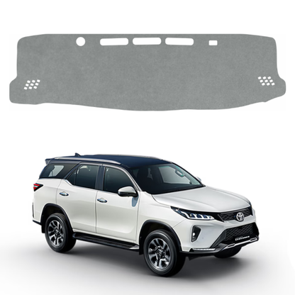 ZEETAS Toyota Fortuner Legender 2021 To 2026 Car Dashboard Cover Grey Color Custom Fit Anti-Slip UV Protection Dashboard Mat