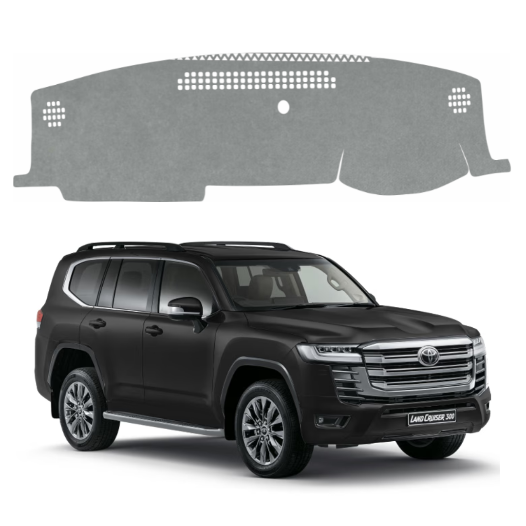 ZEETAS Toyota Land Cruiser 2021 To 2026 HUD Car Dashboard Cover Grey Color Custom Fit Anti-Slip UV Protection Dashboard Mat