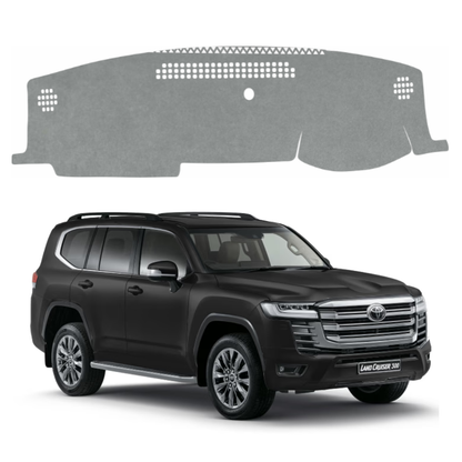 ZEETAS Toyota Land Cruiser 2021 To 2026 HUD Car Dashboard Cover Grey Color Custom Fit Anti-Slip UV Protection Dashboard Mat