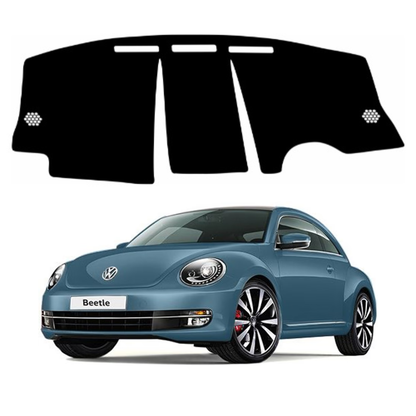 ZEETAS Volkswagen Beetle 2009 To 2016 Car Dashboard Cover Black Color Custom Fit Anti-Slip UV Protection Dashboard Mat