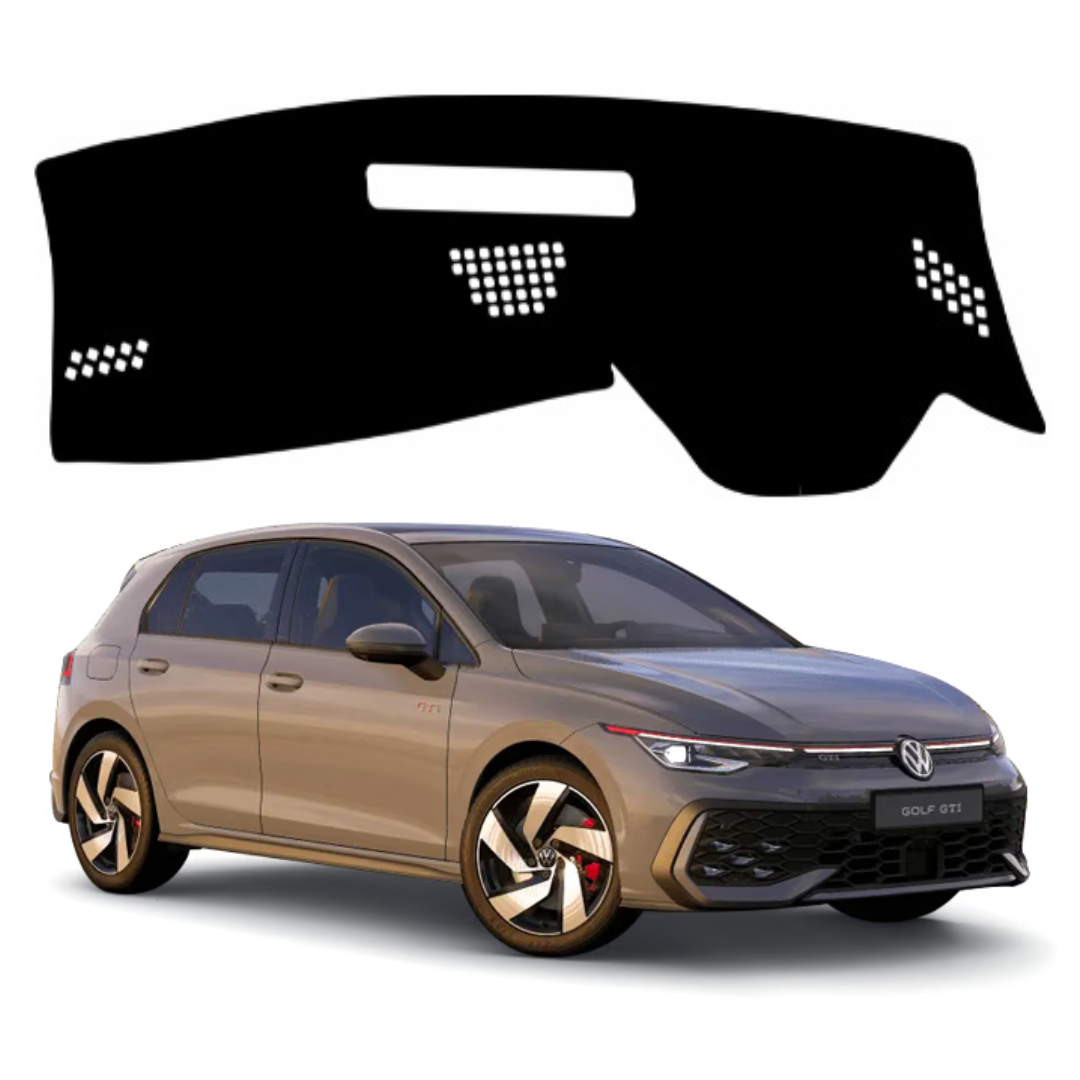 ZEETAS Volkswagen Golf GTI 2024 to 2026 Car Dashboard Cover Black Color Custom Fit Anti-Slip UV Protection Dashboard Mat