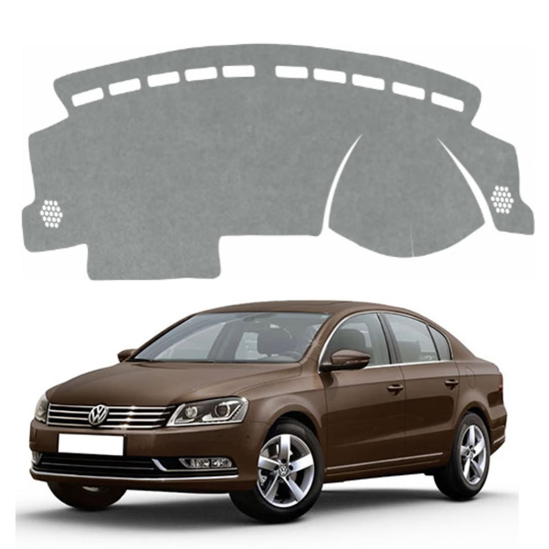 ZEETAS Volkswagen Passat 2011 to 201 Car Dashboard Cover Grey Color Custom Fit Anti-Slip UV Protection Dashboard Mat