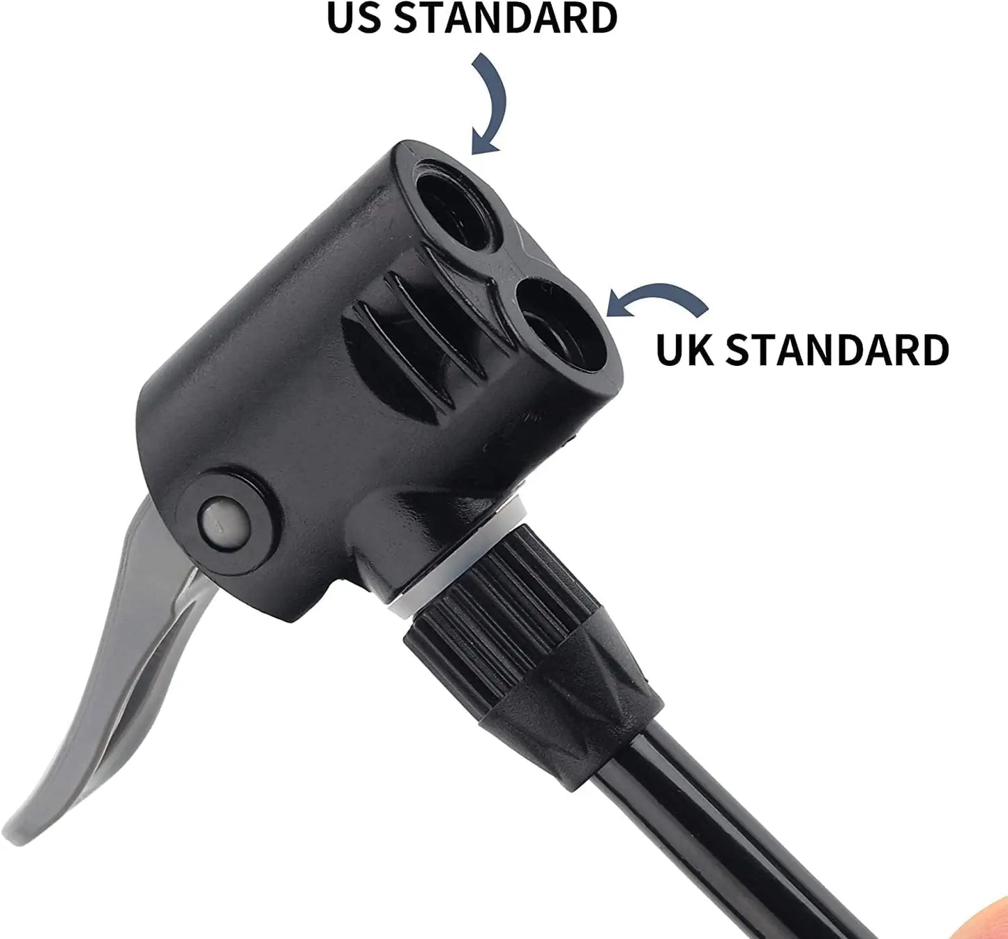 Car Double Cylinder Portable Foot Pump Air Tyre Inflator with Pressure Gauge for Car Tyres - zeetas