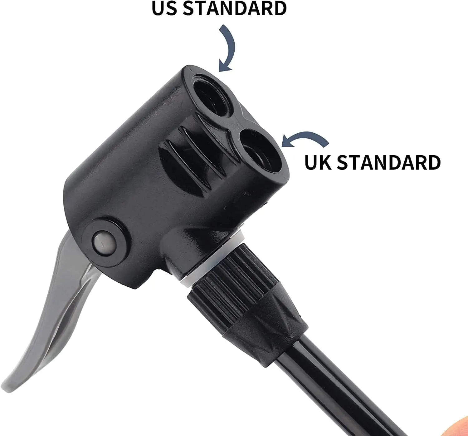Car Double Cylinder Portable Foot Pump Air Tyre Inflator with Pressure Gauge for Car Tyres - zeetas